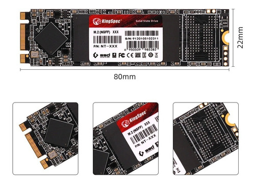 Disco Duro Interno Kingspec M.2 Sata Ngff Nt-256 256gb - Imagen 2