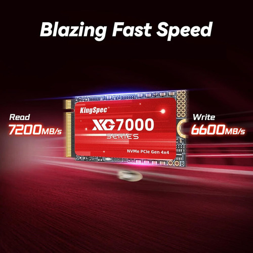 Disco Sólido Ssd M.2 Pcie4.0 Kingspec Xg7000 1tb 2242 Color Negro - Imagen 2