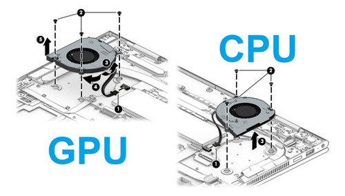 Ventilador Original Cpu Hp 15-dr 15-ds L53541-001 - Imagen 3