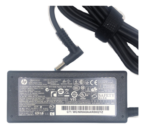 Cargador Original Hp 65w Punta Azul 4.5x3.0mm 710412-001