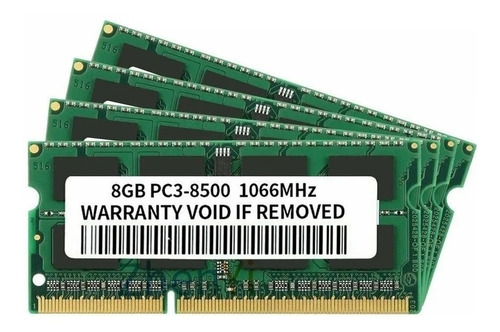 Memoria Ram Sodimm 8 Gb Ddr3 8500 1066 Mhz Para Mac