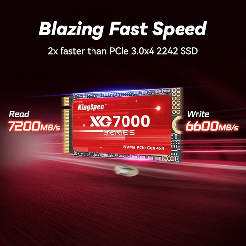 Disco Sólido Ssd M.2 Pcie4.0 Kingspec Xg7000 2tb 2242 - Imagen 3