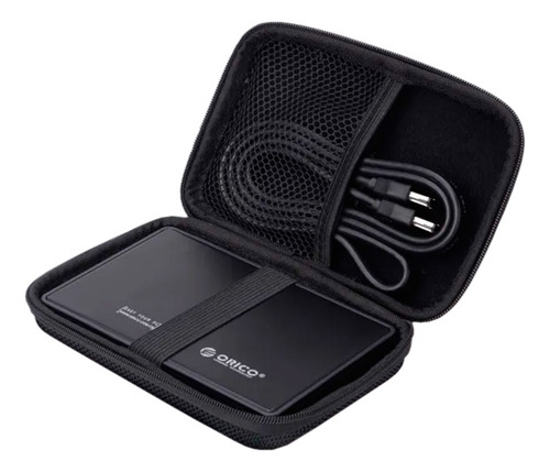 Cables De Tarjetas Ssd Externas Case Case Hd Con Compartimento Negro - Imagen 2