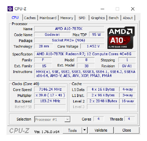 Procesador Amd A10-7870k Socket Fm2+ Ad787kxdi44jc - Imagen 2