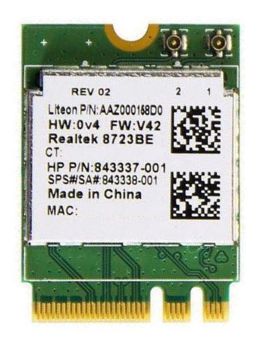 Tarjeta Realtek Rtl8723be Wifi 802.11n + Bluetooth 4.0 - Imagen 2
