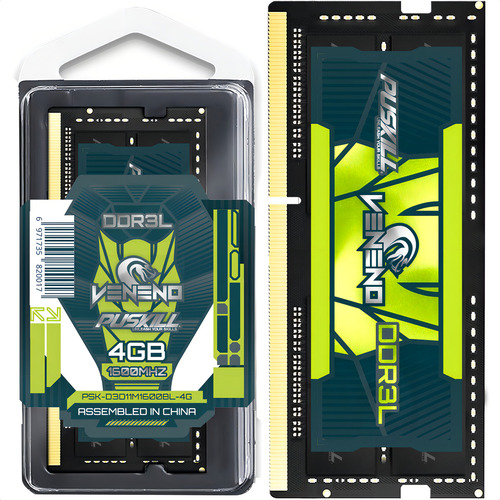 Memoria Ram Puskill Sodimm Ddr3l 4gb 1600mhz Pc3l 12800s - Imagen 3